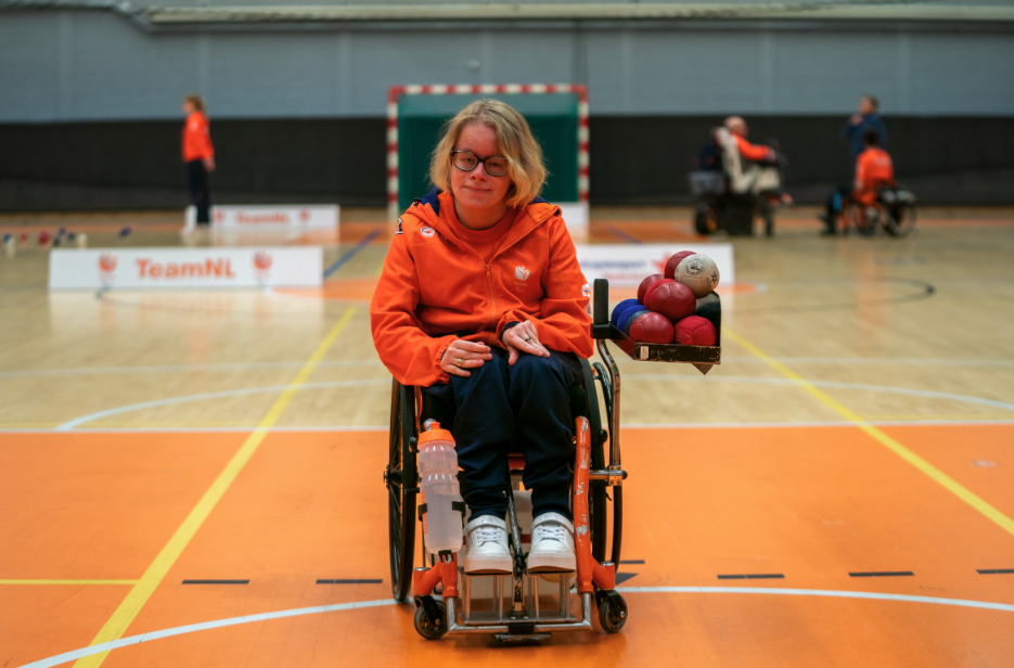 Boccia speler Chantal